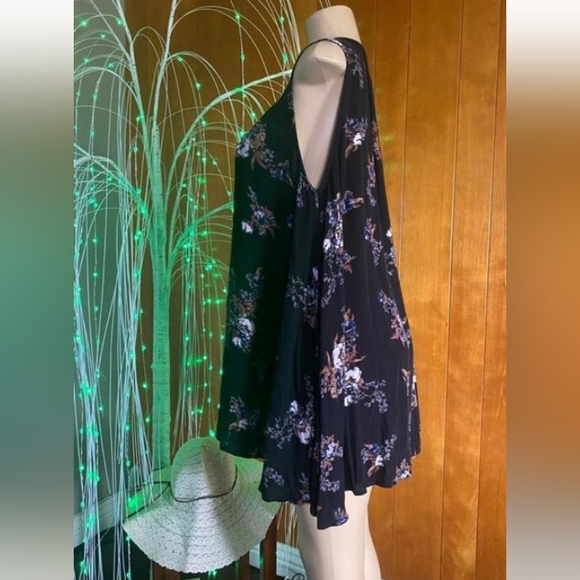 Free People Floral Keyhole Swing Mini Dress - Picture 8 of 10